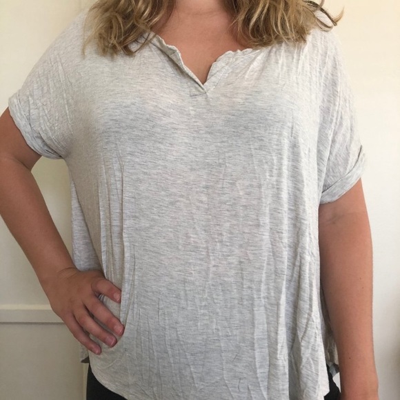 Aerie Soft and Sexy Gray Shirt - Picture 2 of 2